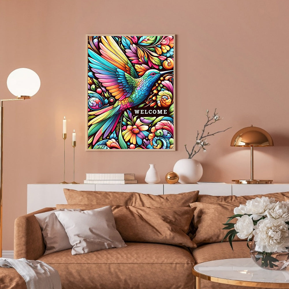 Hummingbird - Full Round Drill Diamond Painting 30*40CM