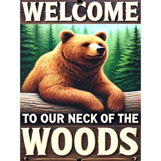 Forest Bear - Full Round Drill Diamond Painting 30*40CM