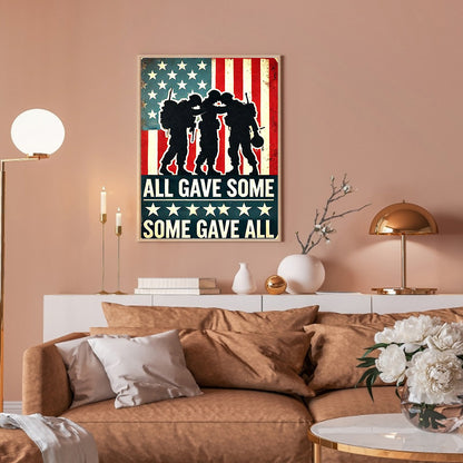 Union Flag Soldier - Full Round Drill Diamond Painting 30*40CM