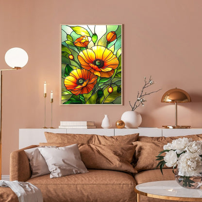 Poppy - Full Round Drill Diamond Painting 30*40CM
