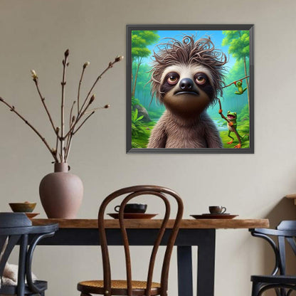 Tired Sloth - Full Round Drill Diamond Painting 30*30CM