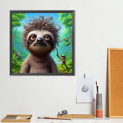 Tired Sloth - Full Round Drill Diamond Painting 30*30CM