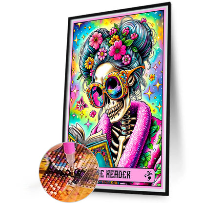 Skeleton Old Lady Tarot Card - Full Round Drill Diamond Painting 40*60CM