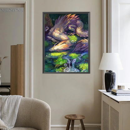 Dinosaur - Full Round Drill Diamond Painting 40*50CM