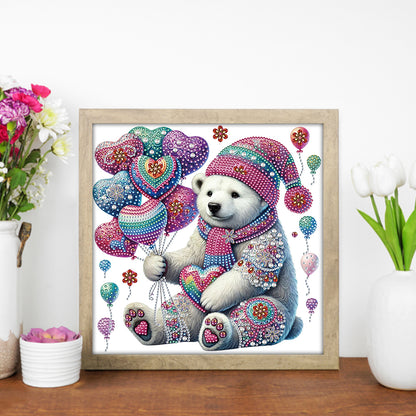 Mandala Pattern Polar Bear - Special Shaped Drill Diamond Painting 30*30CM