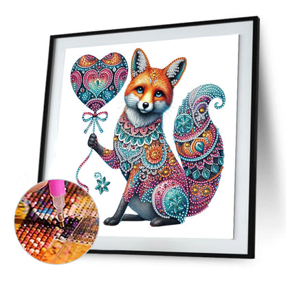 Mandala Pattern Fox - Special Shaped Drill Diamond Painting 30*30CM