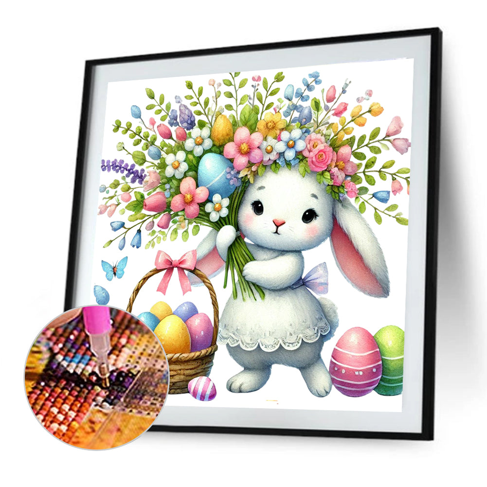 Rabbit - Full Round Drill Diamond Painting 40*40CM