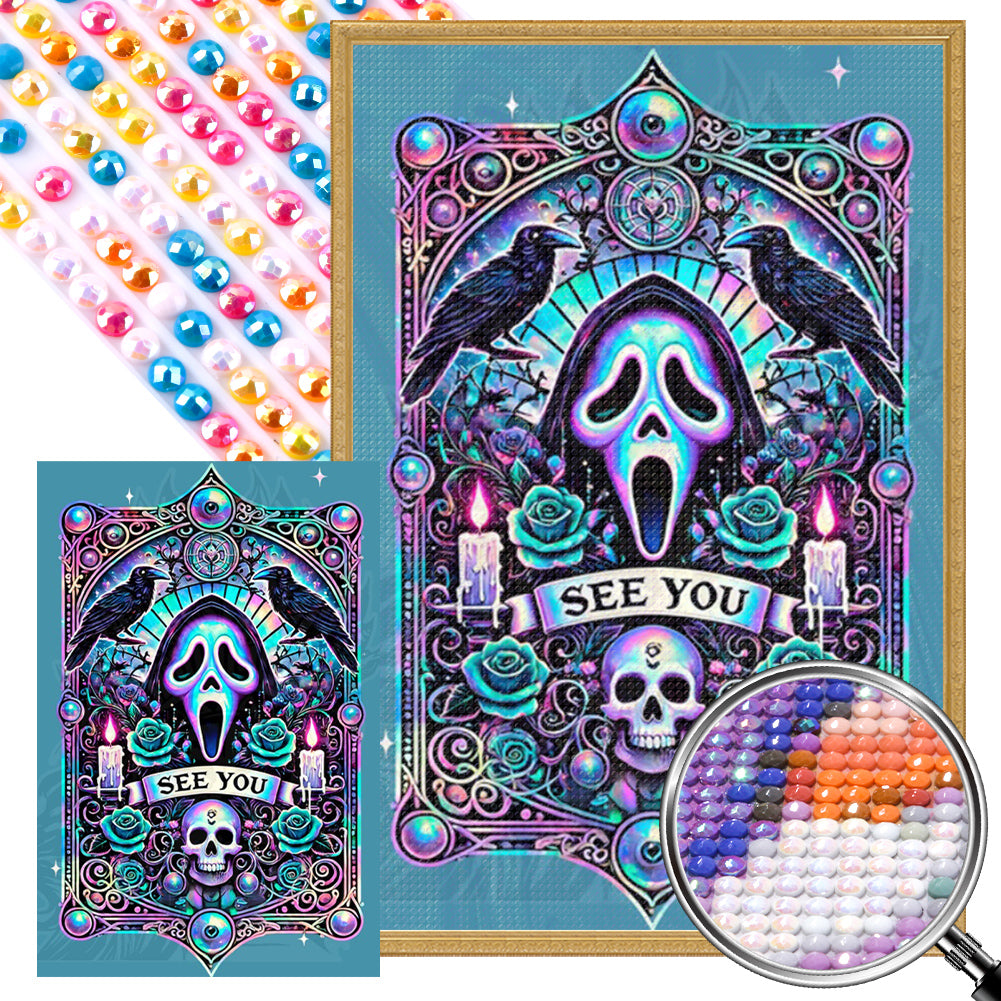 Gothic Theme Cards - Full AB Round Drill Diamond Painting 40*60CM