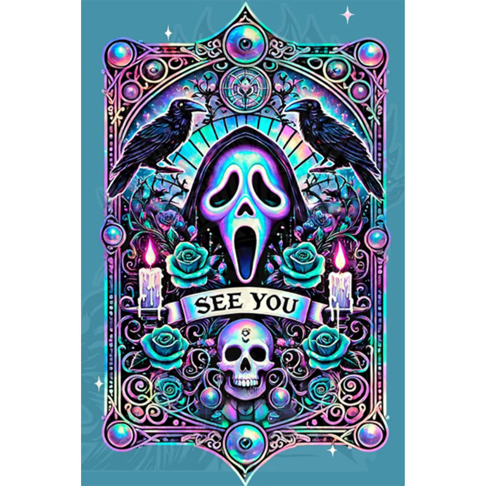 Gothic Theme Cards - Full AB Round Drill Diamond Painting 40*60CM