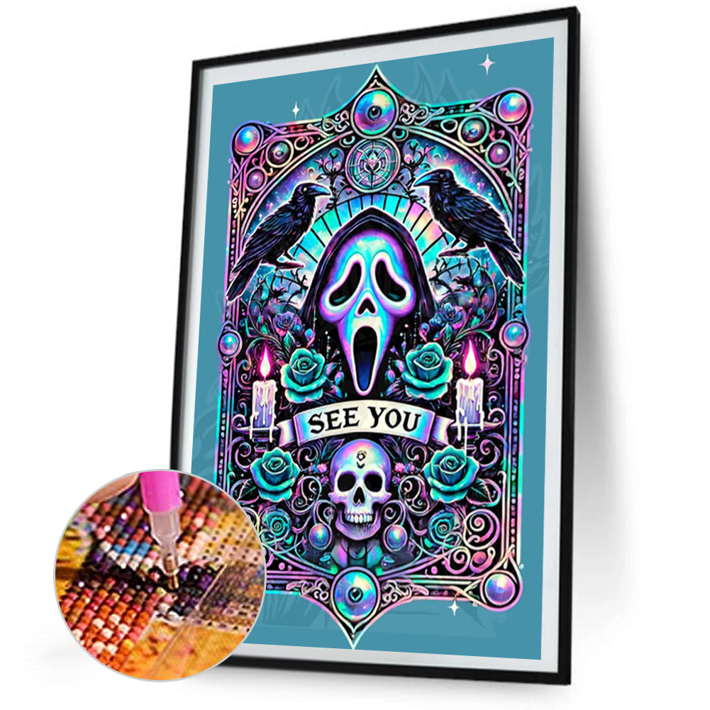 Gothic Theme Cards - Full AB Round Drill Diamond Painting 40*60CM