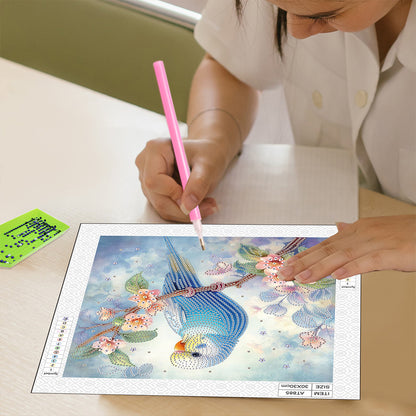 Parrot Bird - Special Shaped Drill Diamond Painting 30*30CM