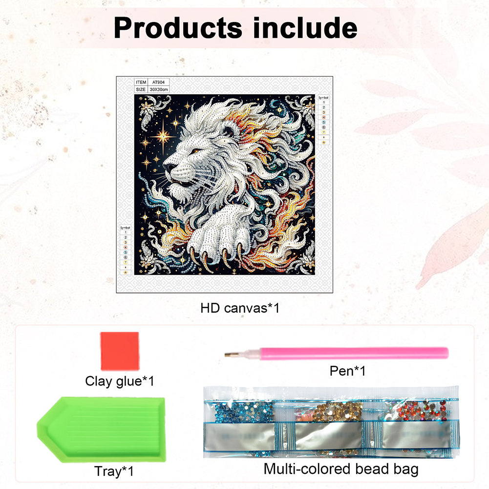Paper Quilling Lions - Special Shaped Drill Diamond Painting 30*30CM
