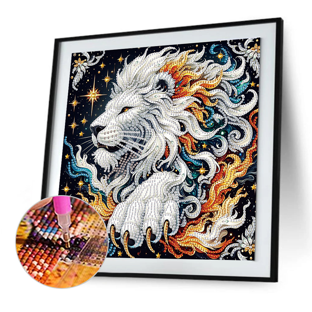 Paper Quilling Lions - Special Shaped Drill Diamond Painting 30*30CM