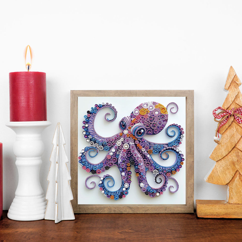 Paper Quilling Octopuses - Special Shaped Drill Diamond Painting 30*30CM