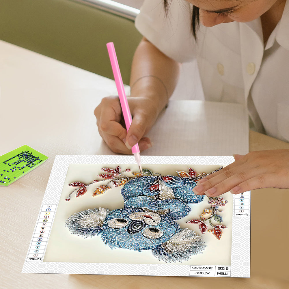 Paper Quilling Koalas - Special Shaped Drill Diamond Painting 30*30CM