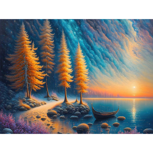Dream Scenery - Full Round Drill Diamond Painting 40*30CM