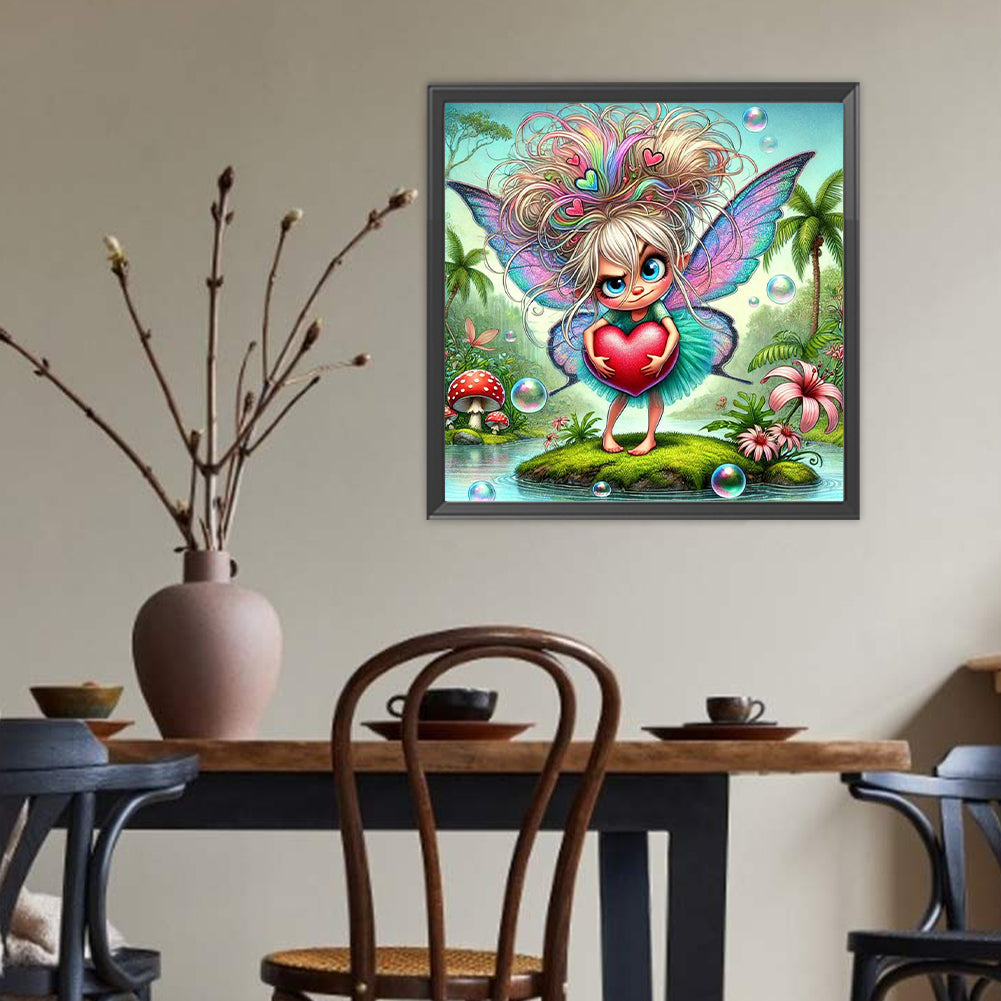 Elf Girls With Love - Full Round Drill Diamond Painting 40*40CM
