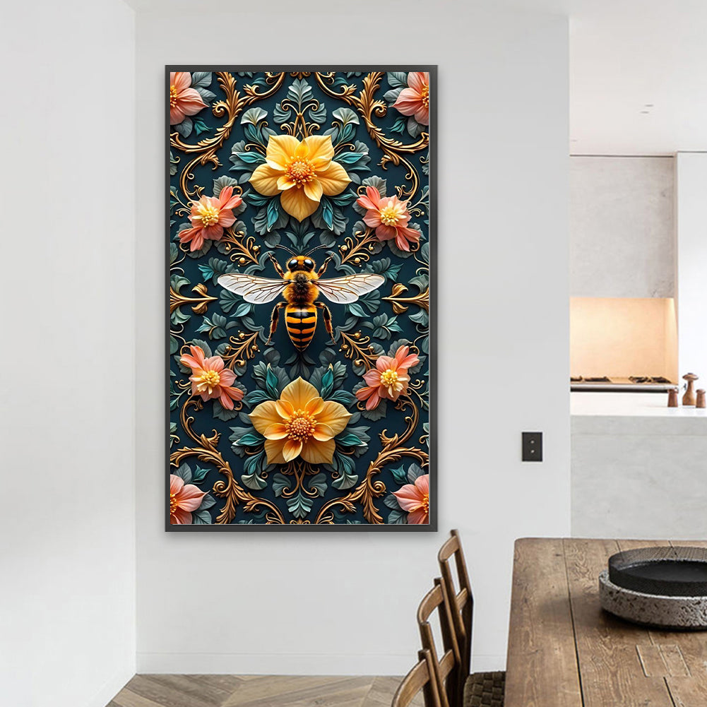 Bee - Full Round Drill Diamond Painting 40*70CM