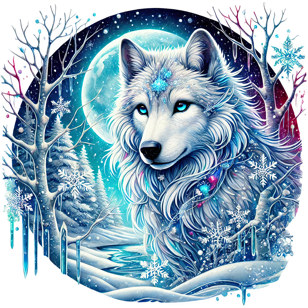 Wolf - Full Round Drill Diamond Painting 30*30CM