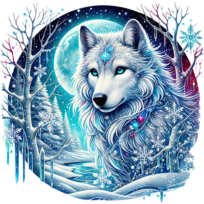 Wolf - Full Round Drill Diamond Painting 30*30CM
