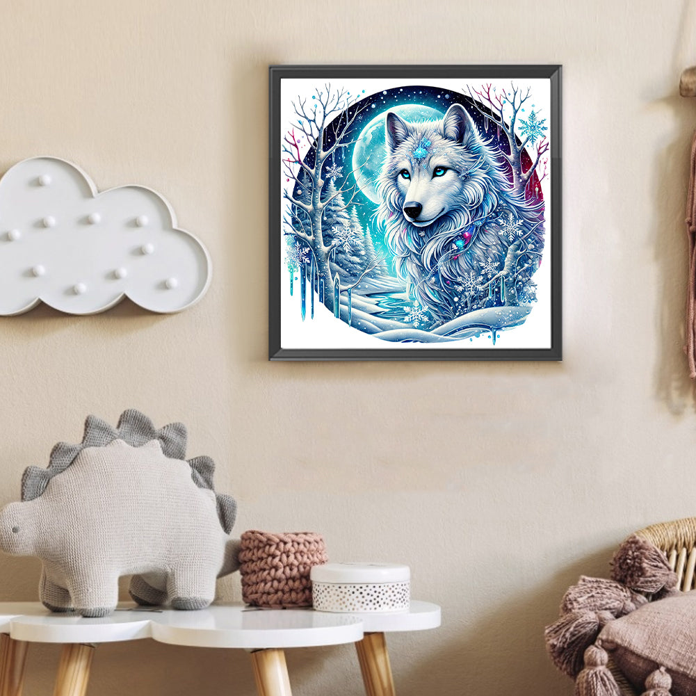 Wolf - Full Round Drill Diamond Painting 30*30CM