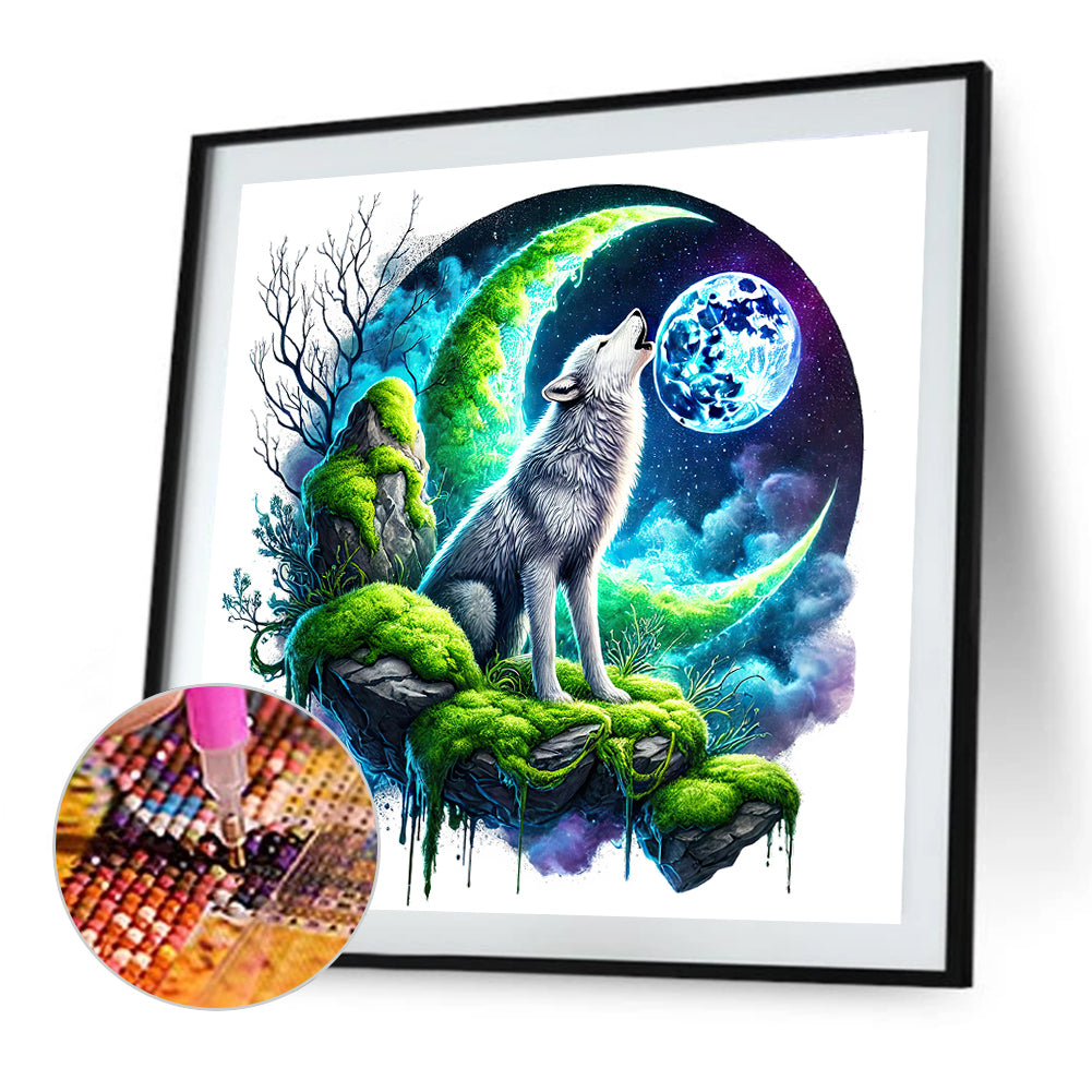 Wolf - Full Round Drill Diamond Painting 30*30CM