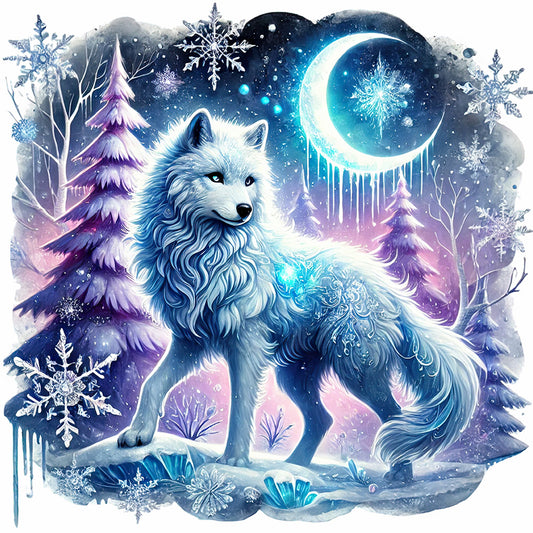 Wolf - Full Round Drill Diamond Painting 30*30CM