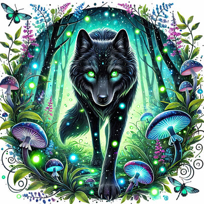 Wolf - Full Round Drill Diamond Painting 30*30CM