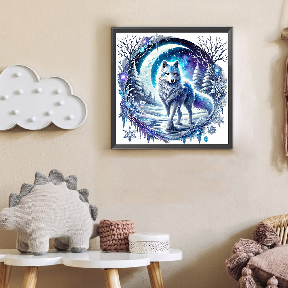 Wolf - Full Round Drill Diamond Painting 30*30CM