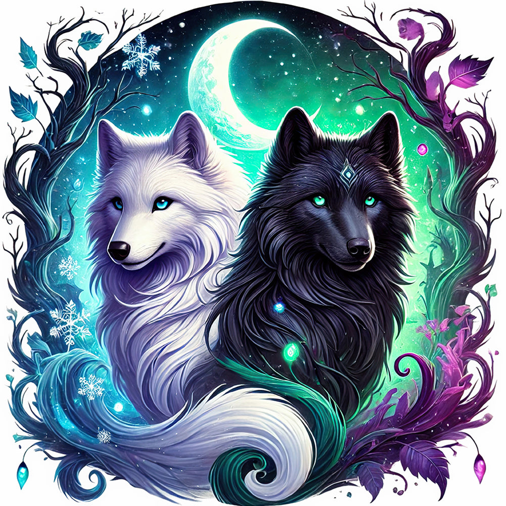 Wolf - Full Round Drill Diamond Painting 30*30CM