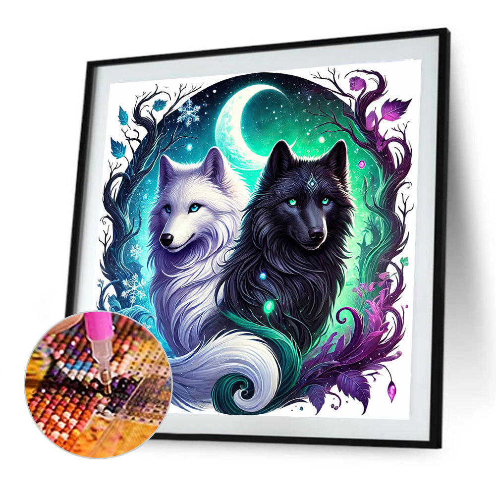 Wolf - Full Round Drill Diamond Painting 30*30CM