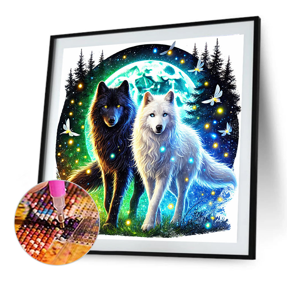 Wolf - Full Round Drill Diamond Painting 30*30CM