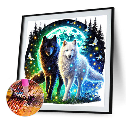 Wolf - Full Round Drill Diamond Painting 30*30CM