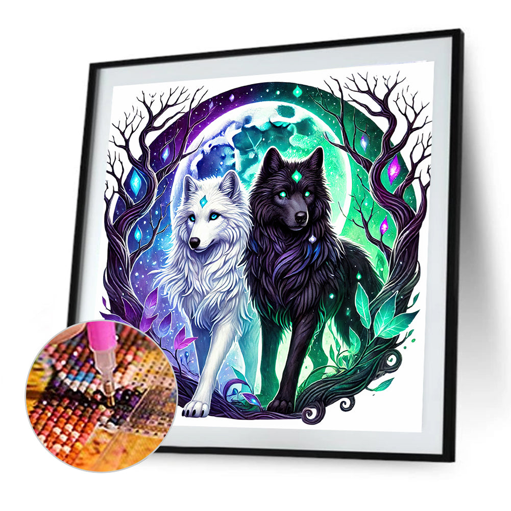Wolf - Full Round Drill Diamond Painting 30*30CM