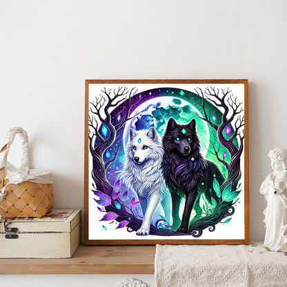 Wolf - Full Round Drill Diamond Painting 30*30CM