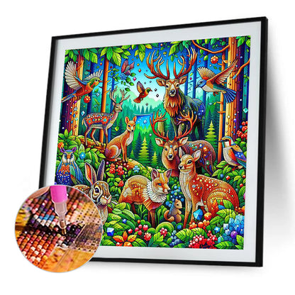 Shining Animals - Full Round Drill Diamond Painting 40*40CM