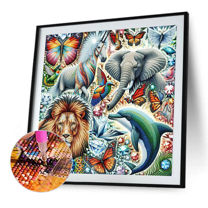 Shining Animals - Full Round Drill Diamond Painting 40*40CM