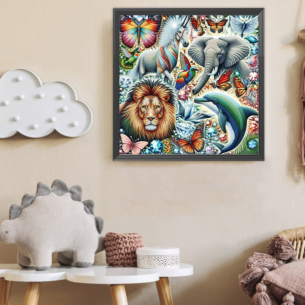 Shining Animals - Full Round Drill Diamond Painting 40*40CM