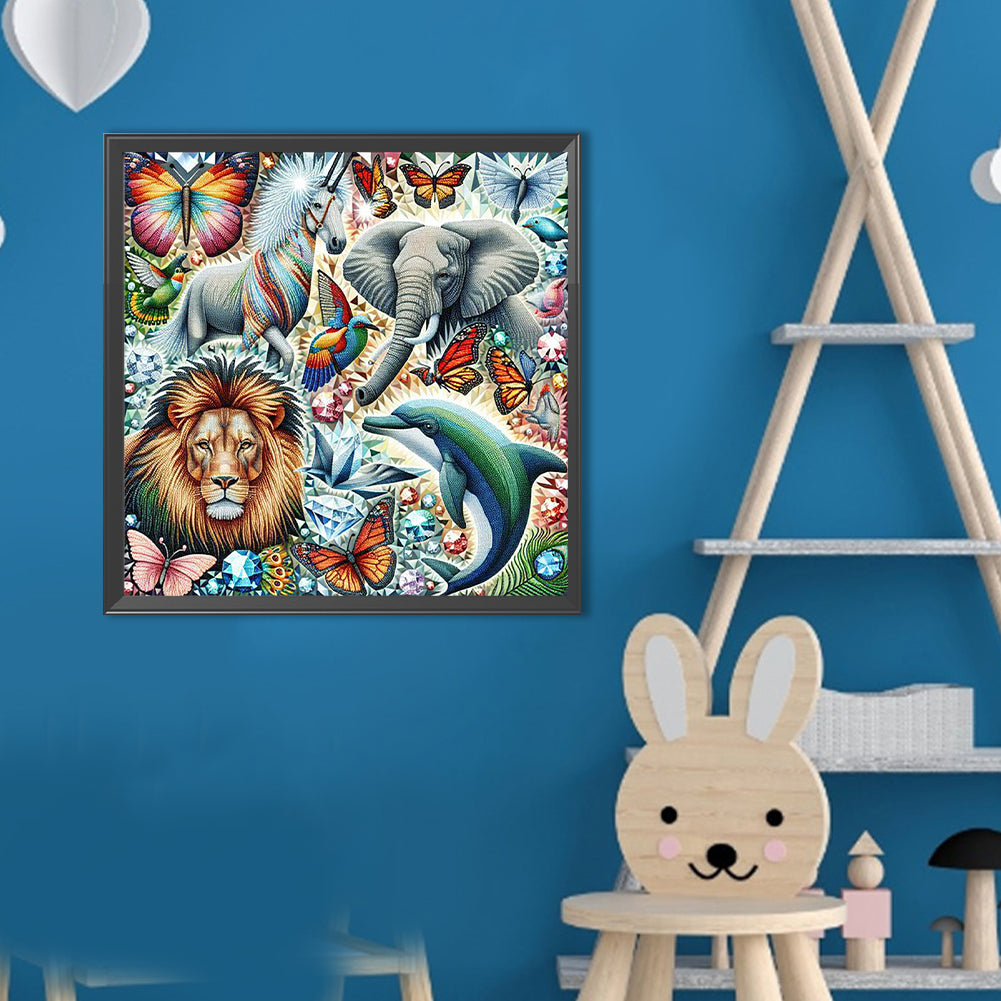 Shining Animals - Full Round Drill Diamond Painting 40*40CM