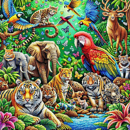 Shining Animals - Full Round Drill Diamond Painting 40*40CM