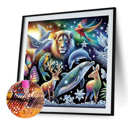 Shining Animals - Full Round Drill Diamond Painting 40*40CM