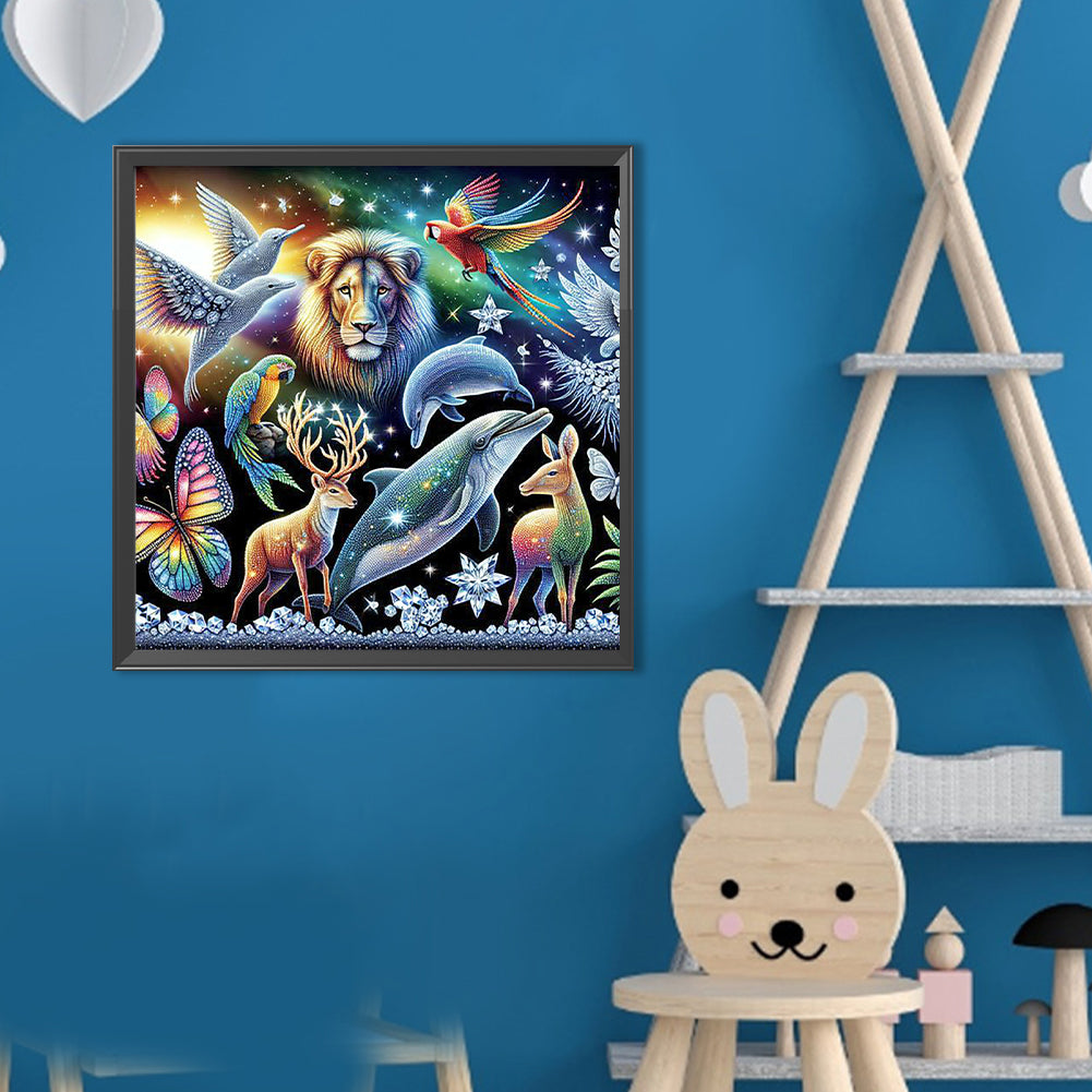 Shining Animals - Full Round Drill Diamond Painting 40*40CM