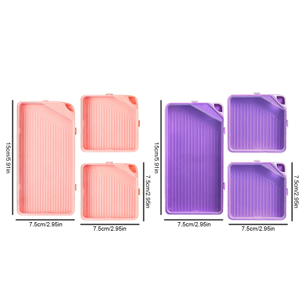 6 Pcs Diamond Art Trays Plastic Rhinestone Tray Organizer Diamond Painting Trays