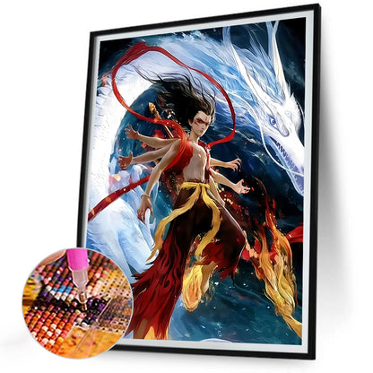 Nezha - Full Round Drill Diamond Painting 30*40CM