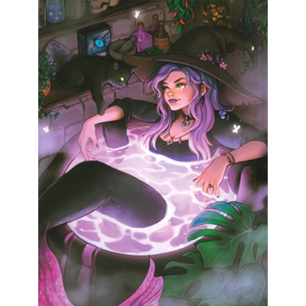 Witch - Full Square Drill Diamond Painting 30*40CM