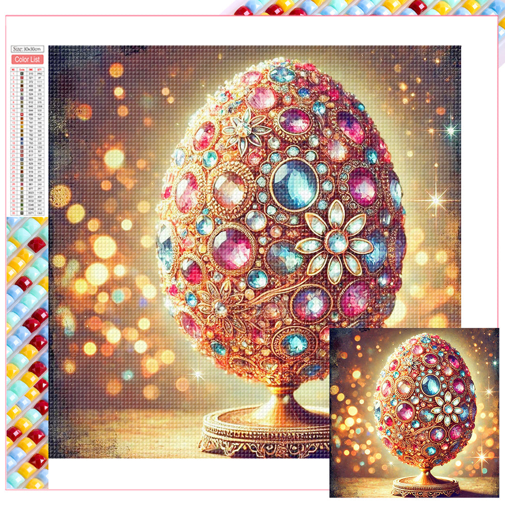 Easter Brilliant Egg - Full Square Drill Diamond Painting 30*30CM