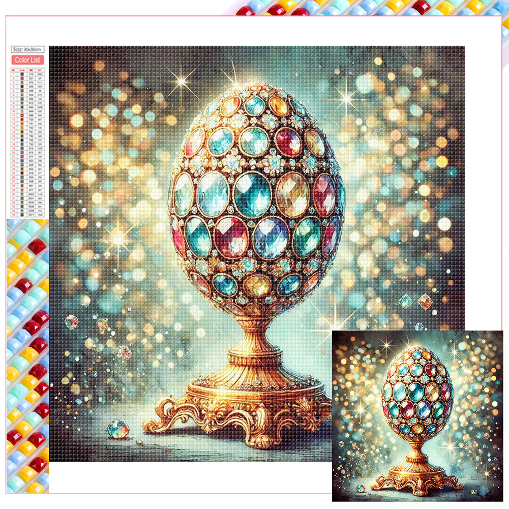 Easter Brilliant Egg - Full Square Drill Diamond Painting 30*30CM