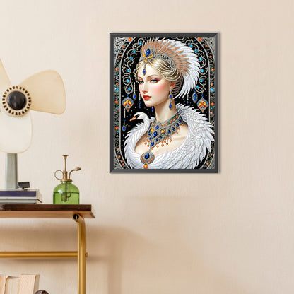 Elegant And Luxurious Woman - Special Shaped Drill Diamond Painting 30*40CM