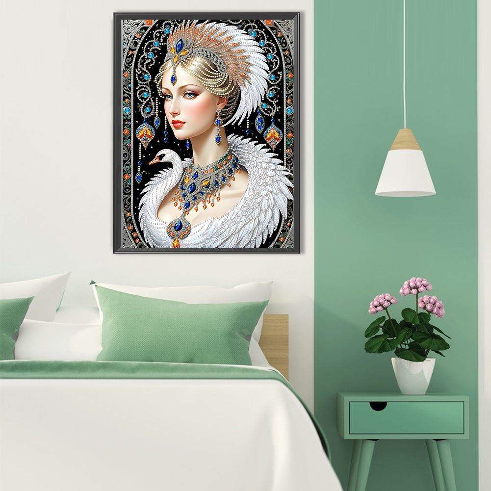 Elegant And Luxurious Woman - Special Shaped Drill Diamond Painting 30*40CM