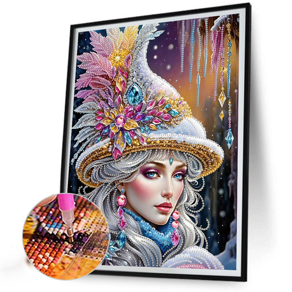 Elegant Woman - Special Shaped Drill Diamond Painting 30*40CM